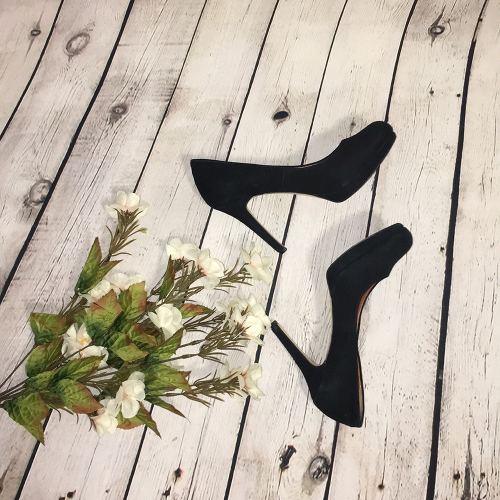 Banana Republic Black Suede Heels